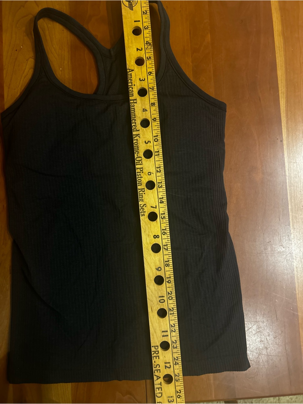 Lululemon Black Ribbed Tank Top size 8 - Picture 4 of 5